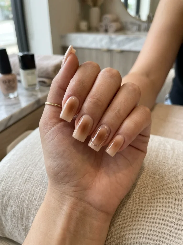Aura Square Nails