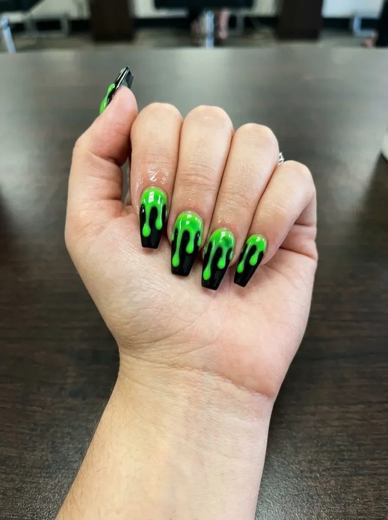 Neon Slime Nails