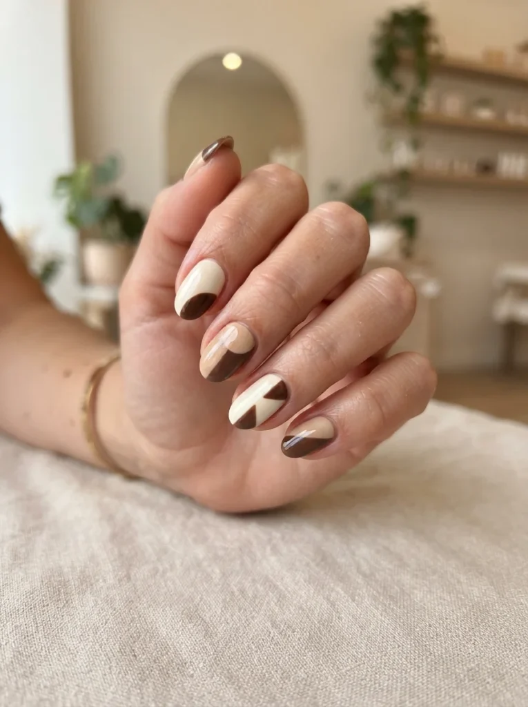 Color-Block Nails