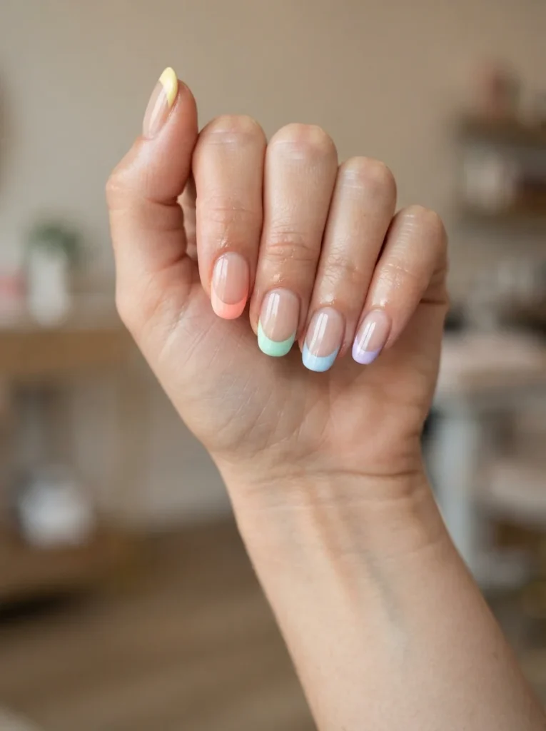 Colorful French Tips