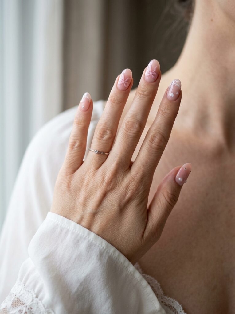 Coquette Bow Nails