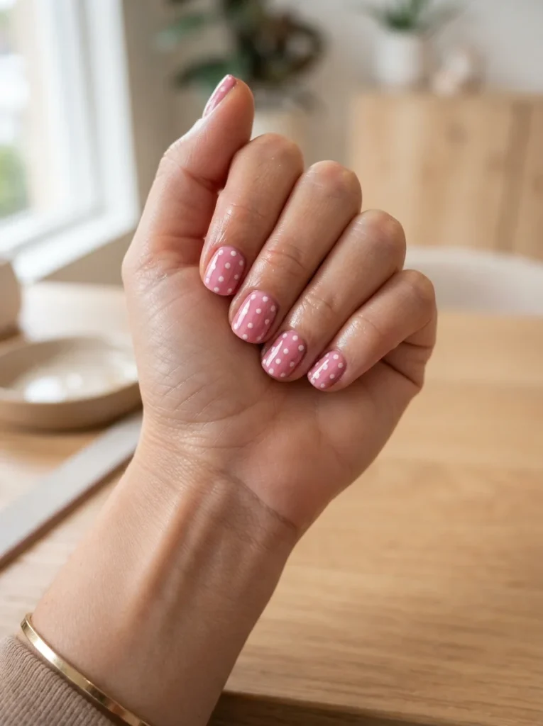 Easy Polka Dot Nails