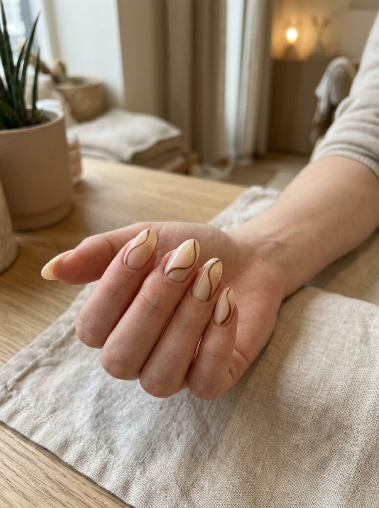 Easy Swirl Gel Nails