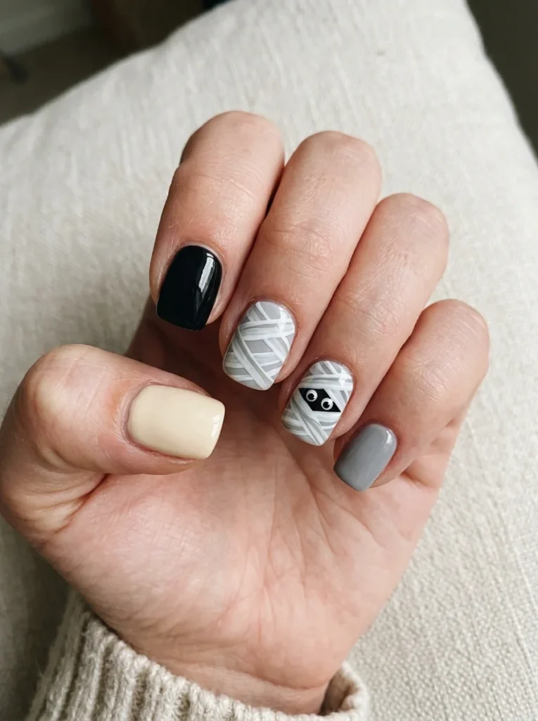 Friendly Mummy Nails