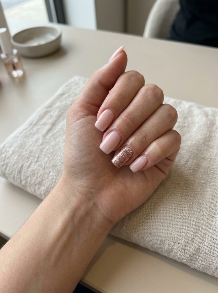 Glitter Accent Nail