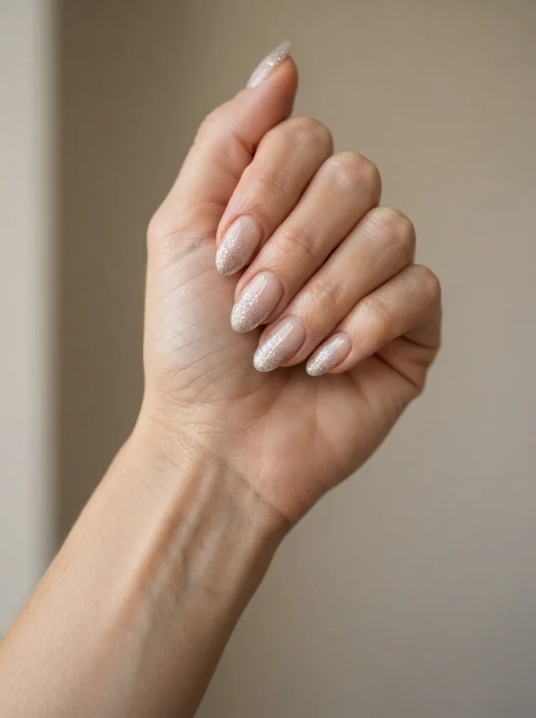 Glitter Gradient Nails