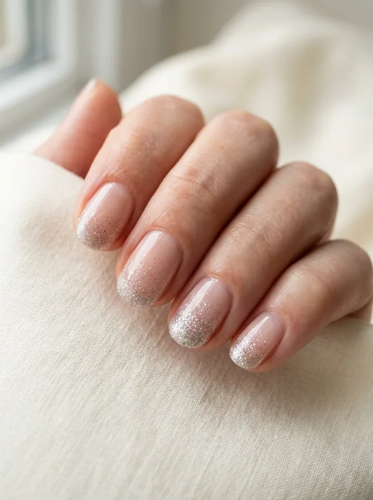 Glitter Gradient Nails