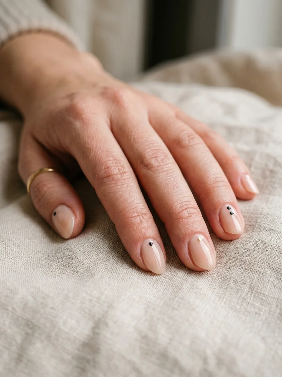 Minimalist Dot Nail Art
