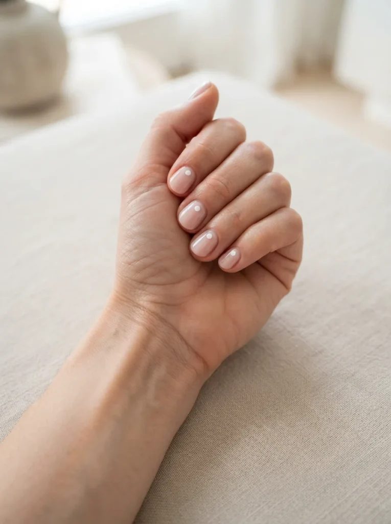 Minimalist Dot Nail Art