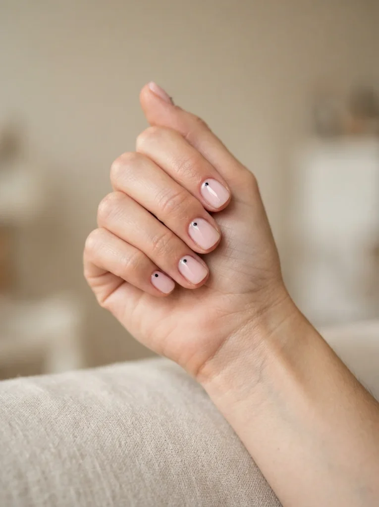 Minimalist Dot Nails