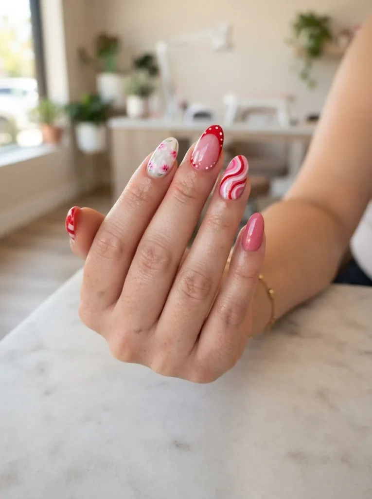 Mix-and-Match Acrylic Nails