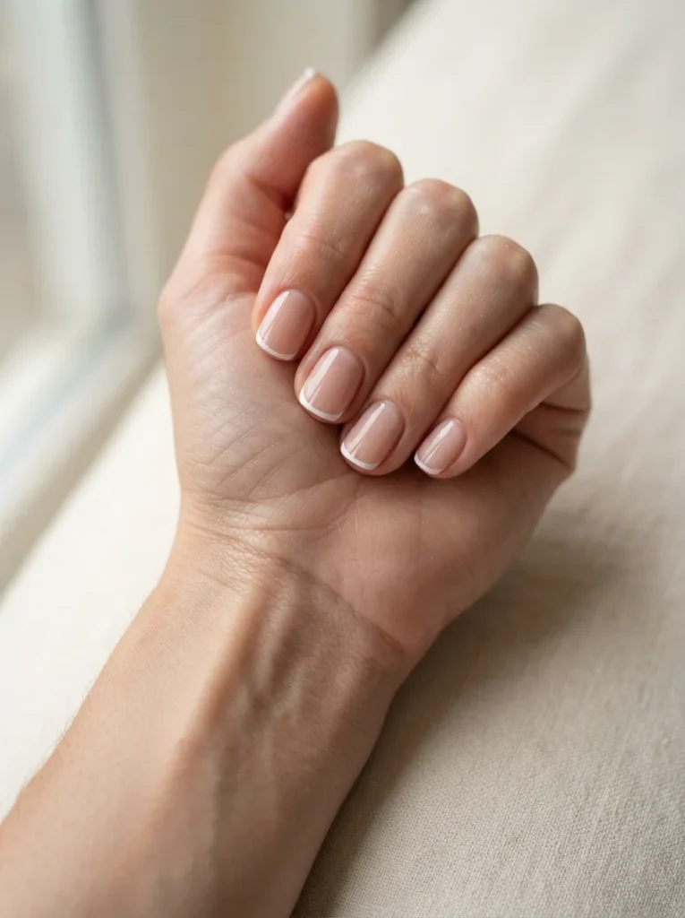 Natural Micro French Tips