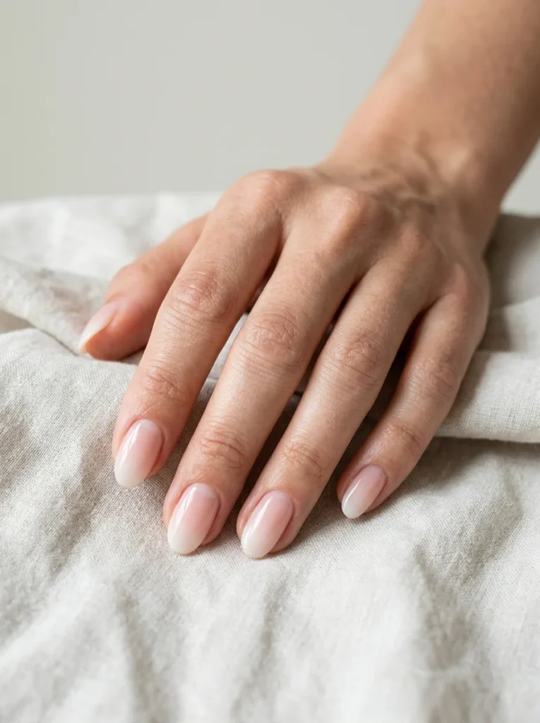 Neutral Ombré Gel Nails