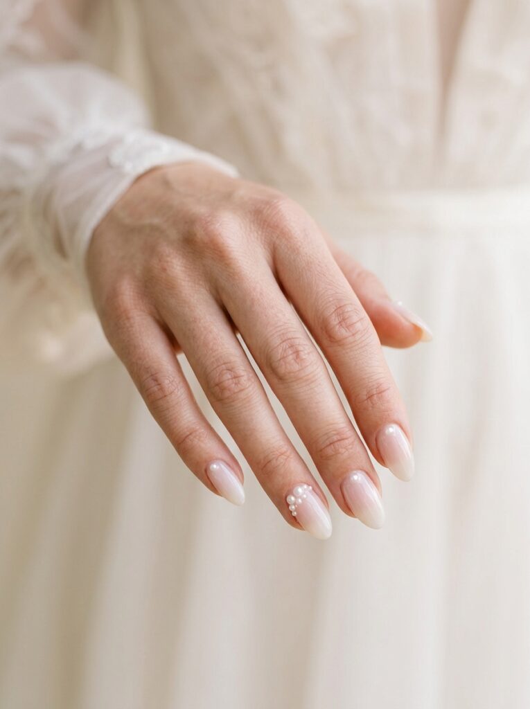 Pearl Detail Nails