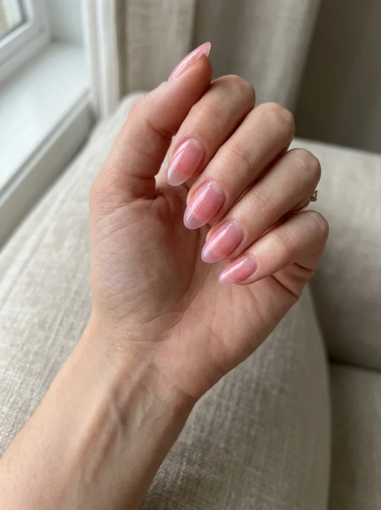 Pink Jelly Nails