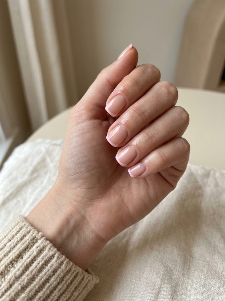 Pink Micro French Tips