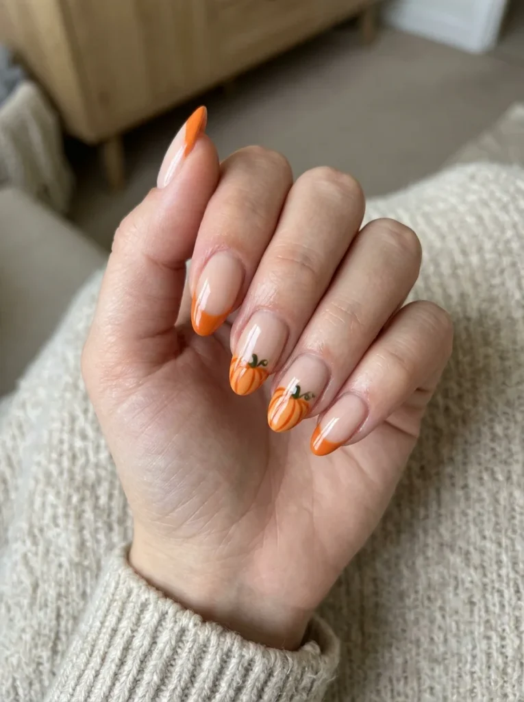 Pumpkin French Tips