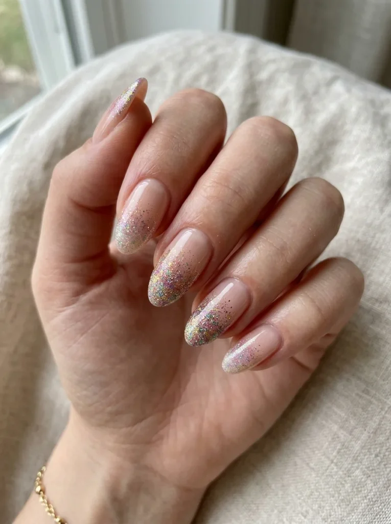 Rainbow Glitter Gradient
