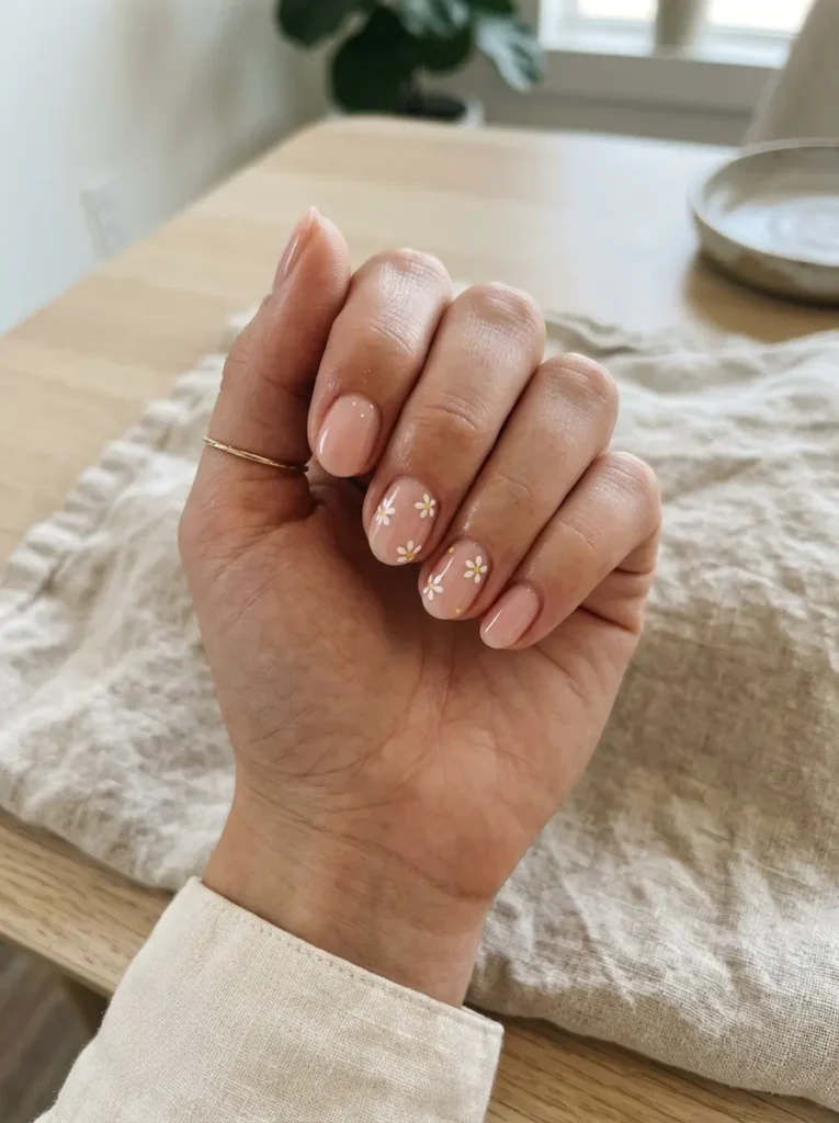 Red Gel Nails on Natural Nails