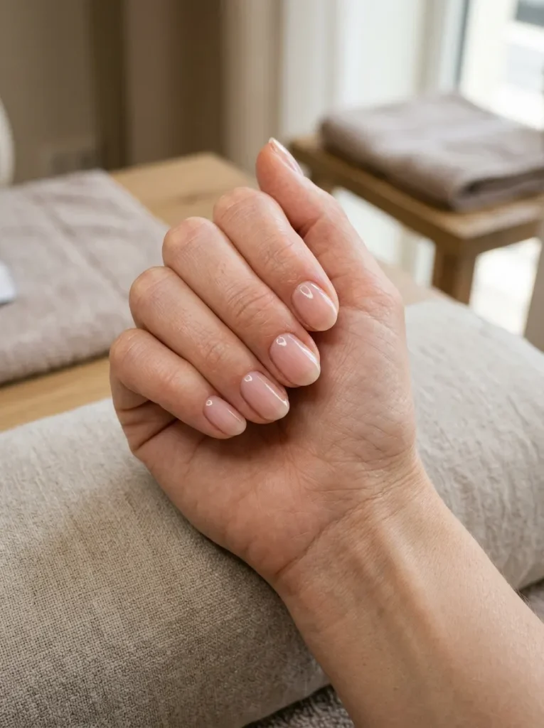 Sheer Nude Natural Nails