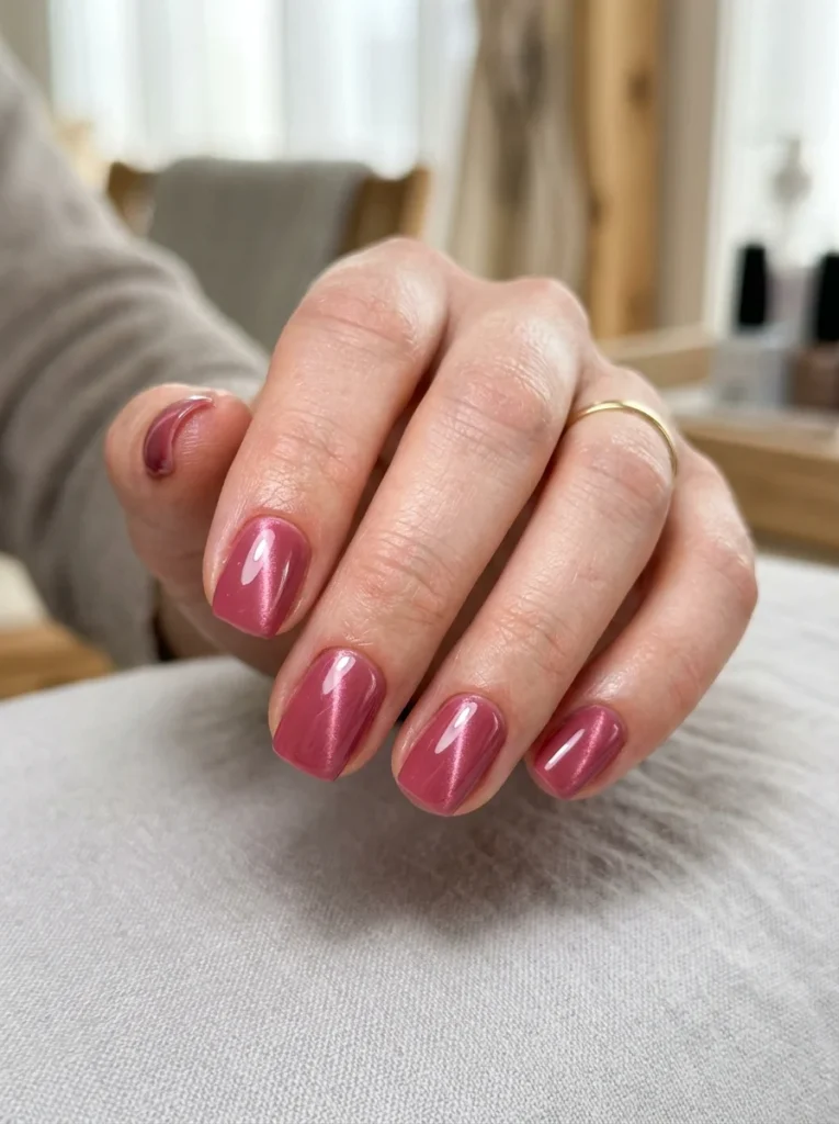 Short Cat Eye Nail