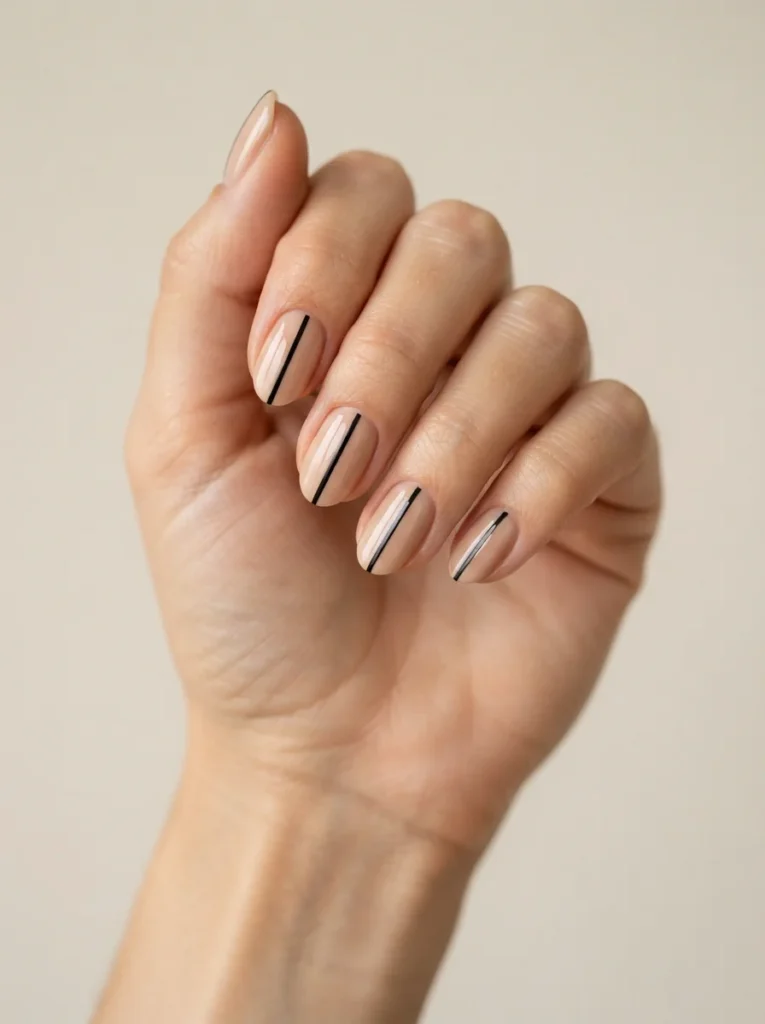 Simple Striped Nails