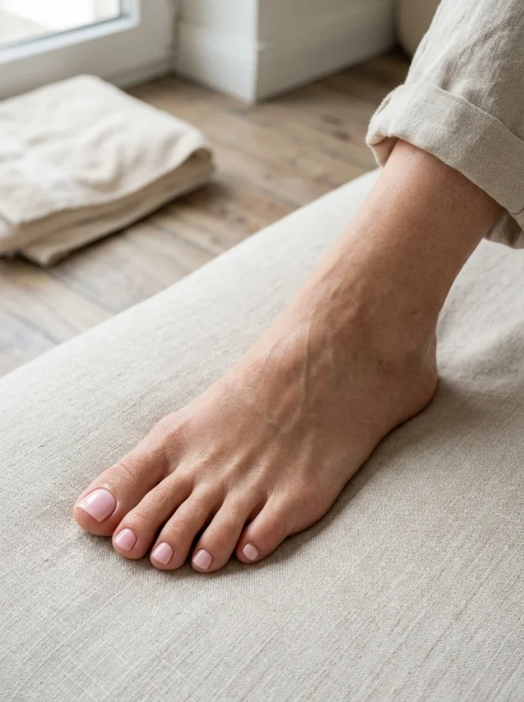 Soft Pink Glossy Pedicure for Everyday Wear