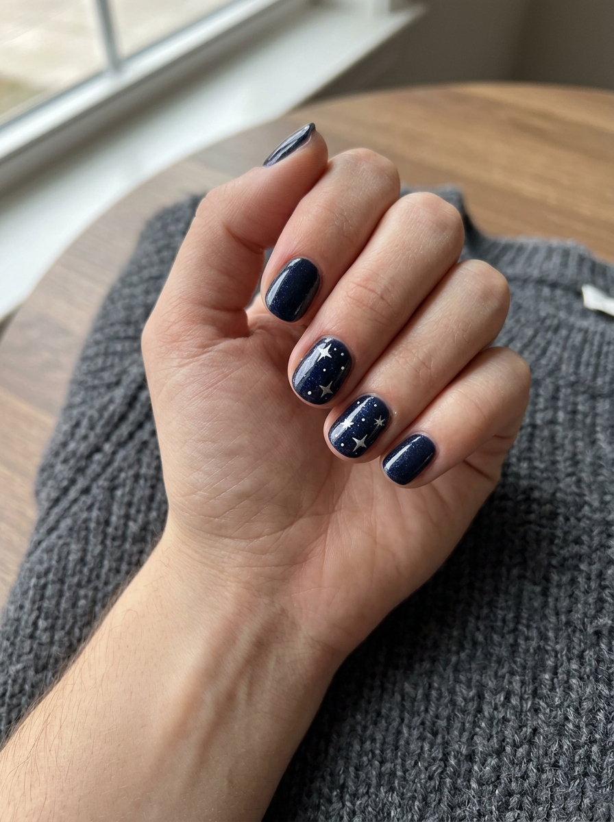 Starry Night Nails