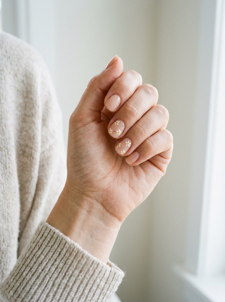 Tiny Floral Nail Art
