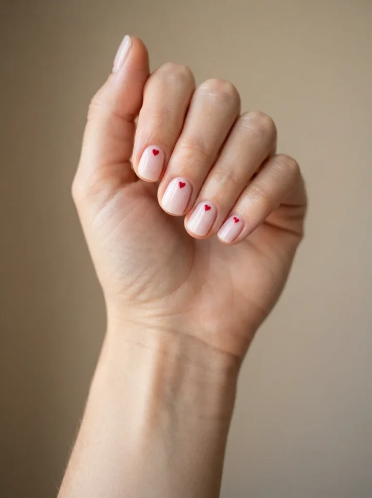 Tiny Heart Nails