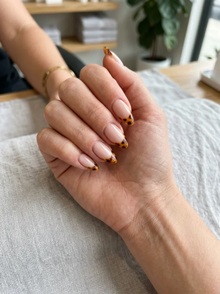 Tortoiseshell French Tips
