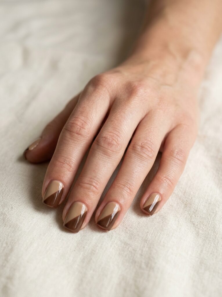 Two-Tone Gel Nails