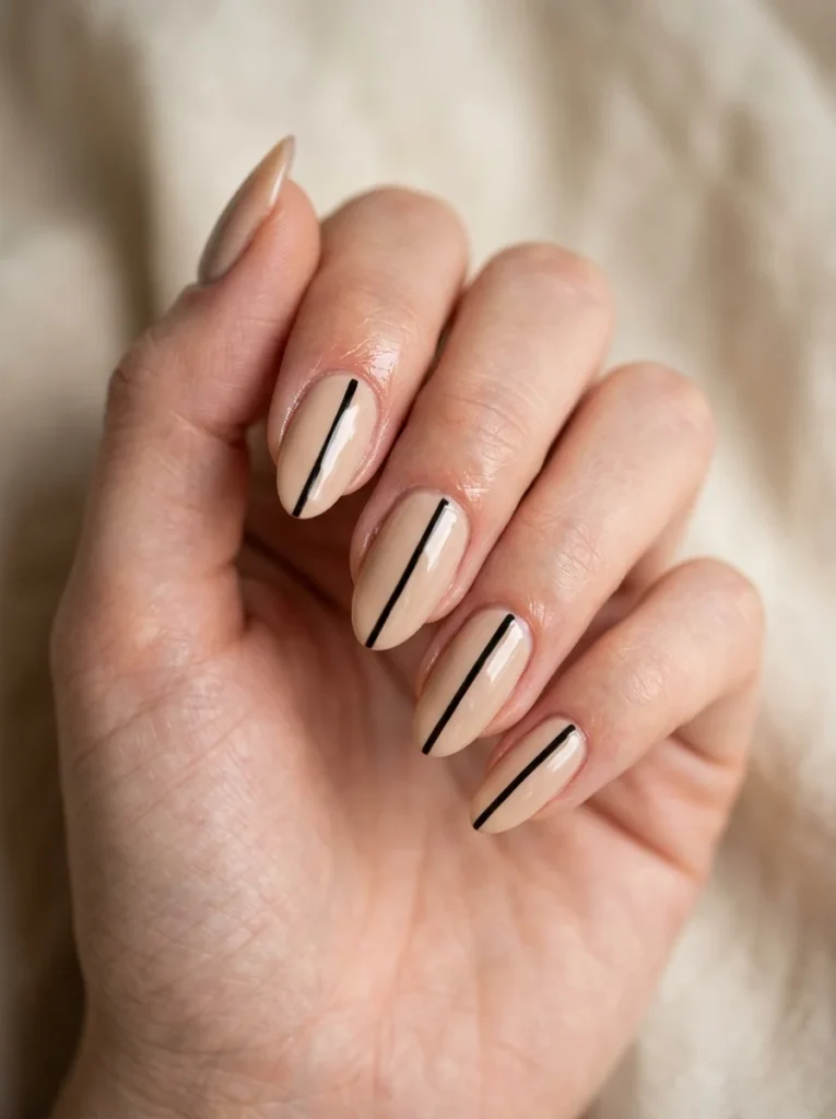 Vertical Stripe Nails